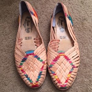 Authentic Bright Mexican Huaraches Sandals